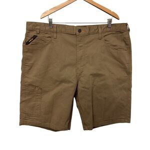 Ariat Rebar M4 Relaxed Shorts Mens Size 42 Brown Work Pockets